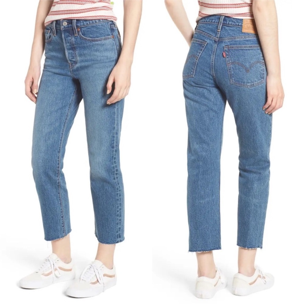 Levi’s Wedgie Straight Medium Wash High Waist Denim Jeans Size 27